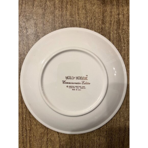 VTG Christmas Hollie Hobbie 1972 Decorative Plate Tray Commemorative MCM Xmas - Picture 4 of 6